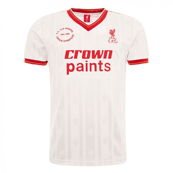 1985-1986 Liverpool Third White Retro Jersey