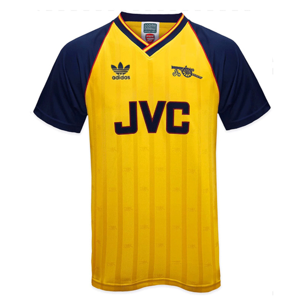 1988-1990 Arsenal Away Yellow Retro Jersey