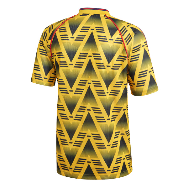 1991-1993 Arsenal Away Yellow Retro Jersey Shirt