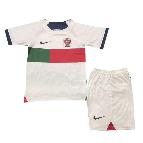 2022 Portugal Away World Cup Jersey Kids Kit