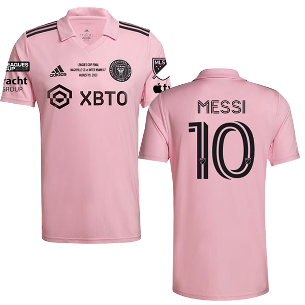 2023 Inter Miami Pink Leagues Cup Final Jersey Messi 10