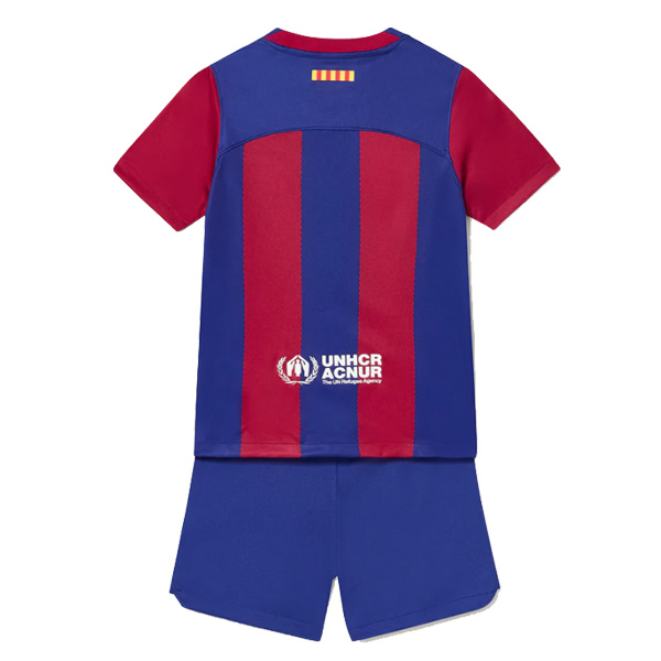 Barcelona Home Jersey Kids Kit 23-24 - KICKOFFSHOPPER