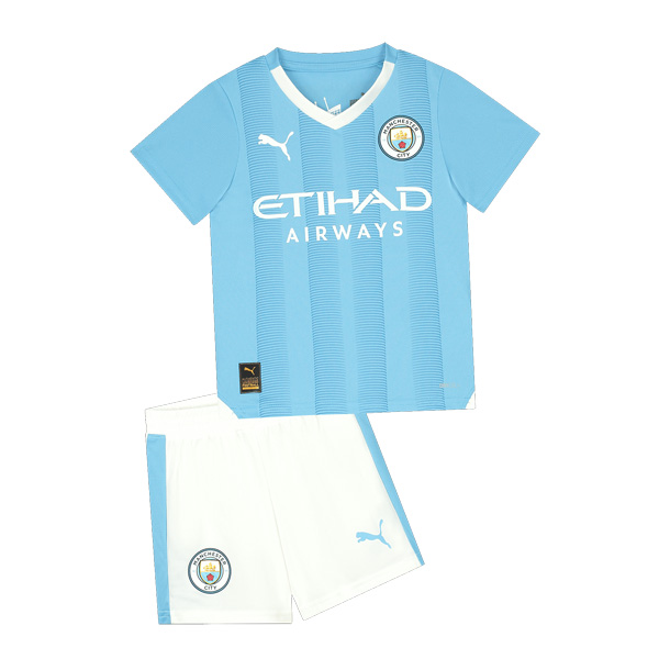 23-24 Manchester City Home Jersey Kids Kit