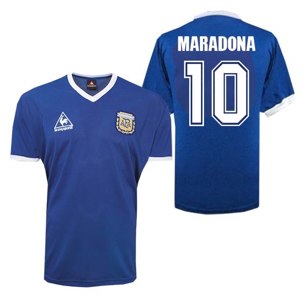 1986 Argentina Away Maradona 10 Retro Jersey