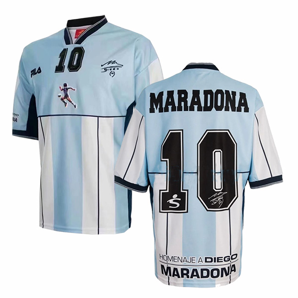 2001 Argentina Diego Maradona 10 Testimonial Jersey