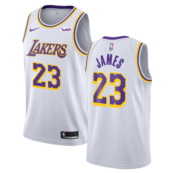 18-19 Los Angeles Lakers LeBron James 23 Association Edition Swingman Jersey