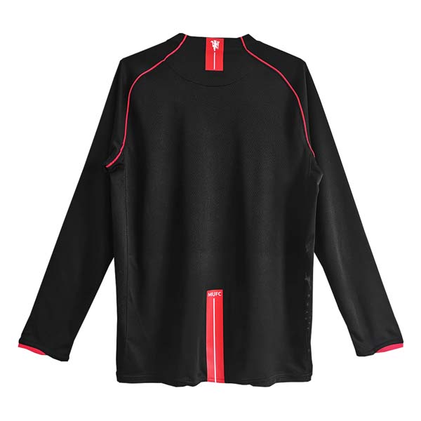 2007-08 Manchester United Away Long Sleeve Retro Jersey