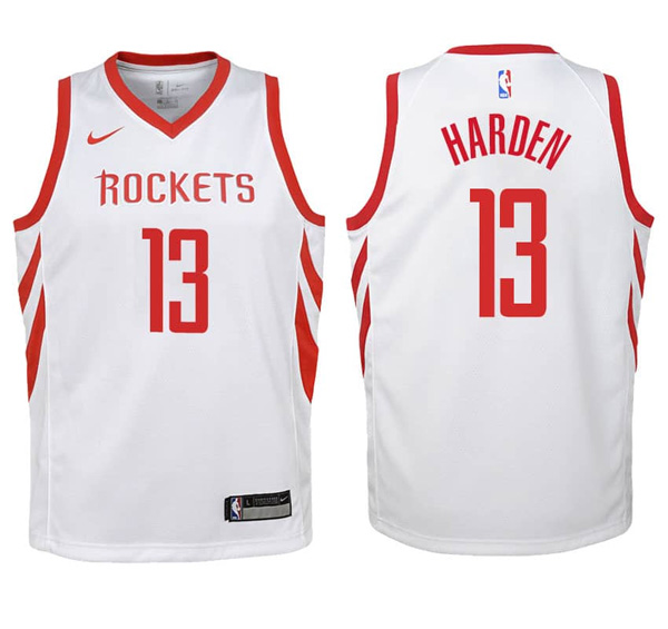 2017-18 Houston Rockets James Harden Association White Jersey
