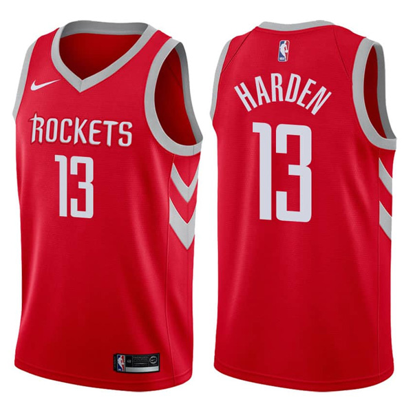 2017-18 Houston Rockets James Harden Icon Red Jersey