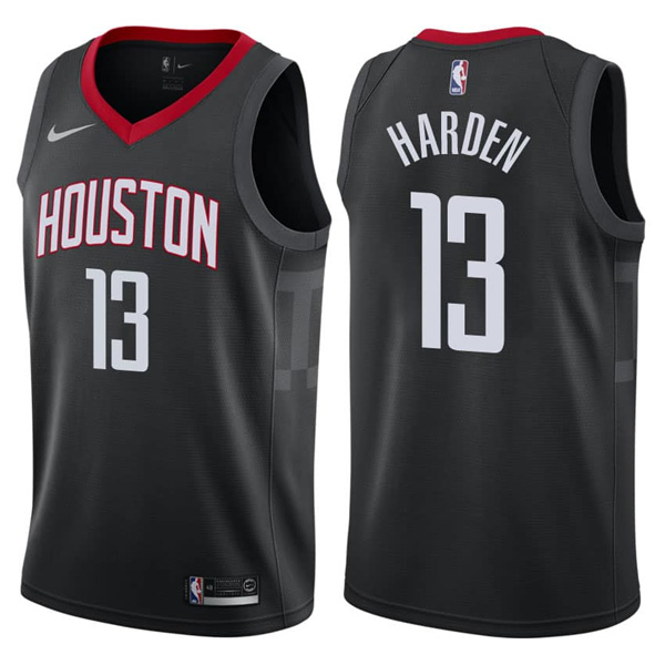 2017-18 Houston Rockets James Harden Statement Black Jersey