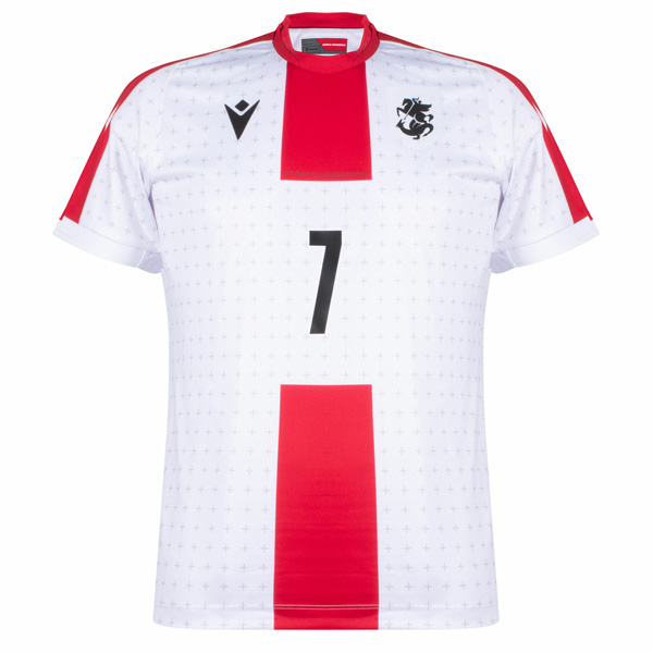 2024 Georgia Home Jersey Kvartskhelia 7