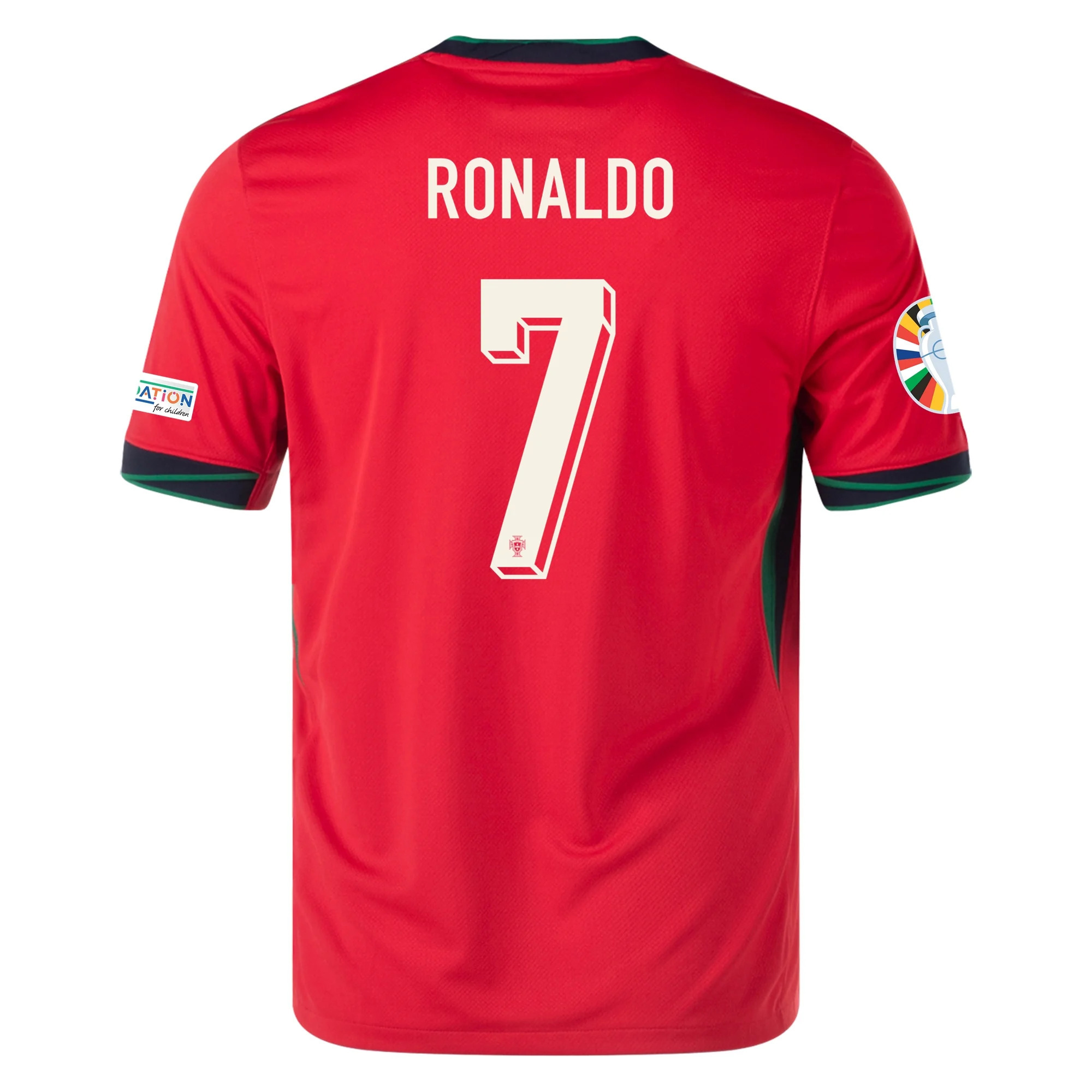 2024 Portugal Ronaldo 7 Home Jersey (Euro Patch)
