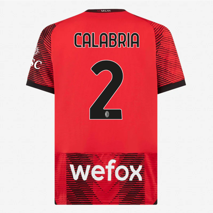 23-24 AC Milan CALABRIA 2 Home Jersey