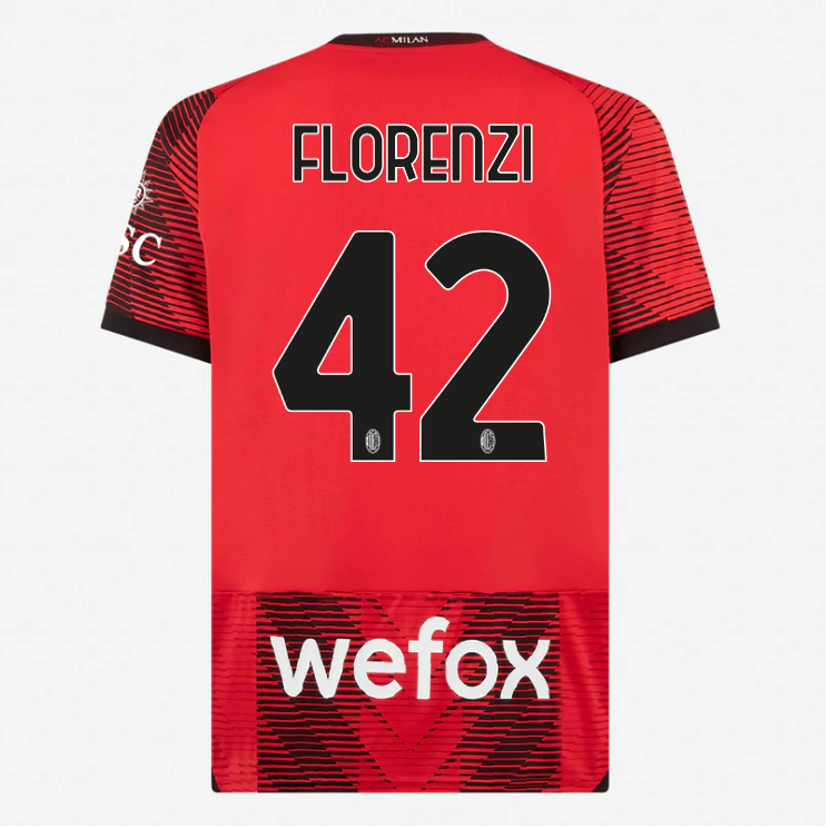 23-24 AC Milan FLORENZI 42 Home Jersey