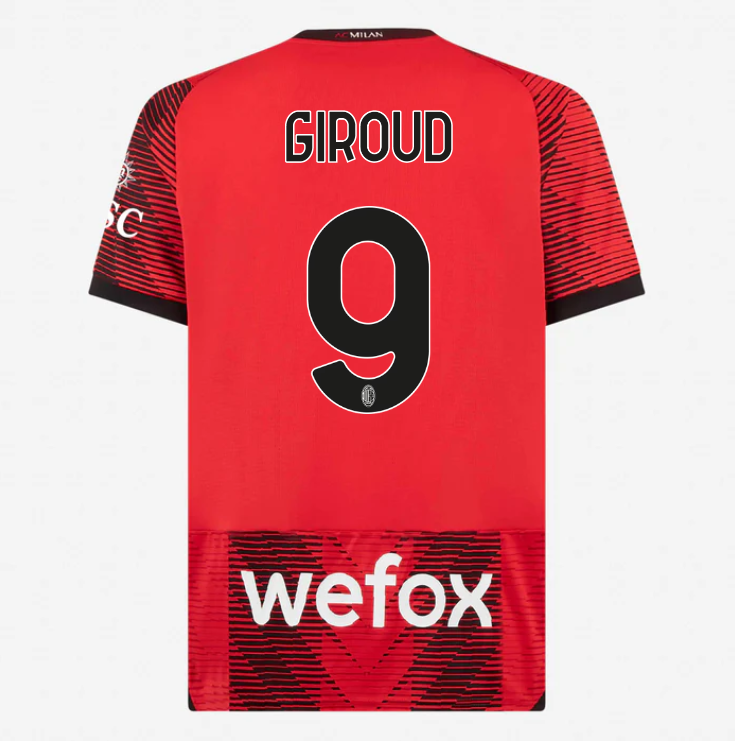 23-24 AC Milan GIROUD 9 Home Jersey