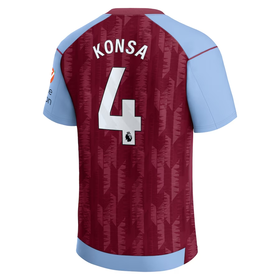 23-24 Aston Villa KONSA 4 Home Jersey