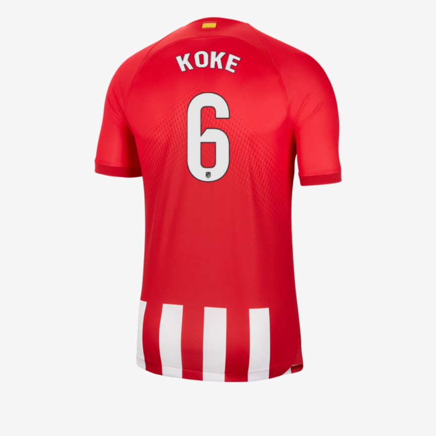 23-24 Atlético Madrid KOKE 6 Home Jersey