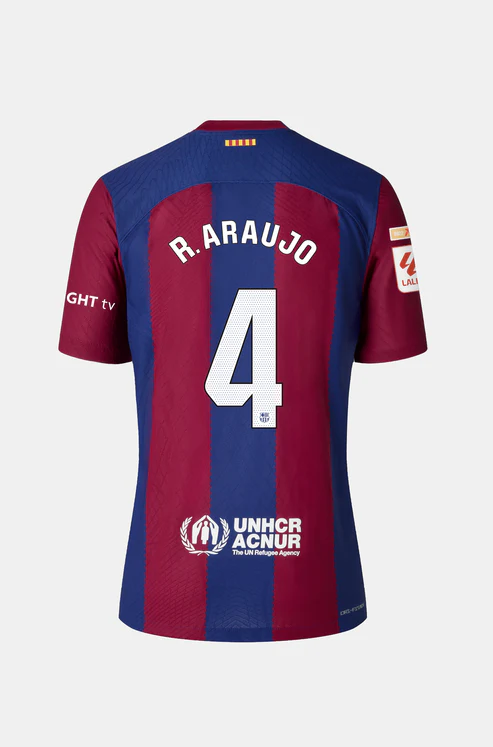 23-24 Barcelona R. ARAUJO 4 Home Jersey