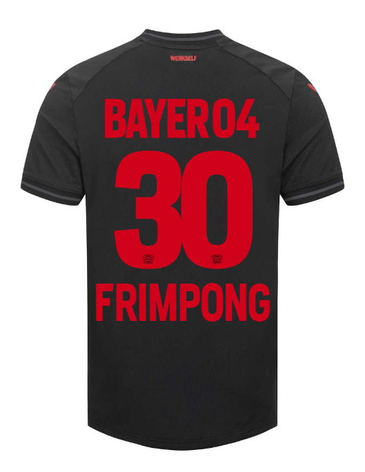 23-24 Bayer 04 Leverkusen FRIMPONG 30 Home Jersey