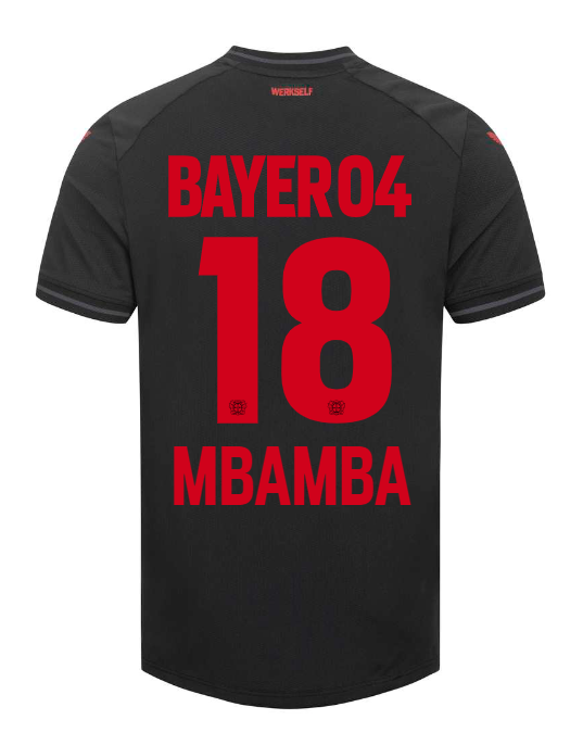 23-24 Bayer 04 Leverkusen MBAMBA 18 Home Jersey