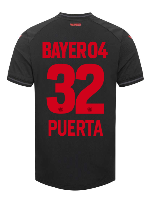 23-24 Bayer 04 Leverkusen PUERTA 32 Home Jersey