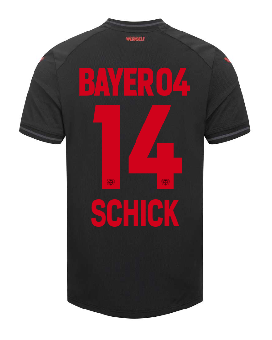 23-24 Bayer 04 Leverkusen SCHICK 14 Home Jersey