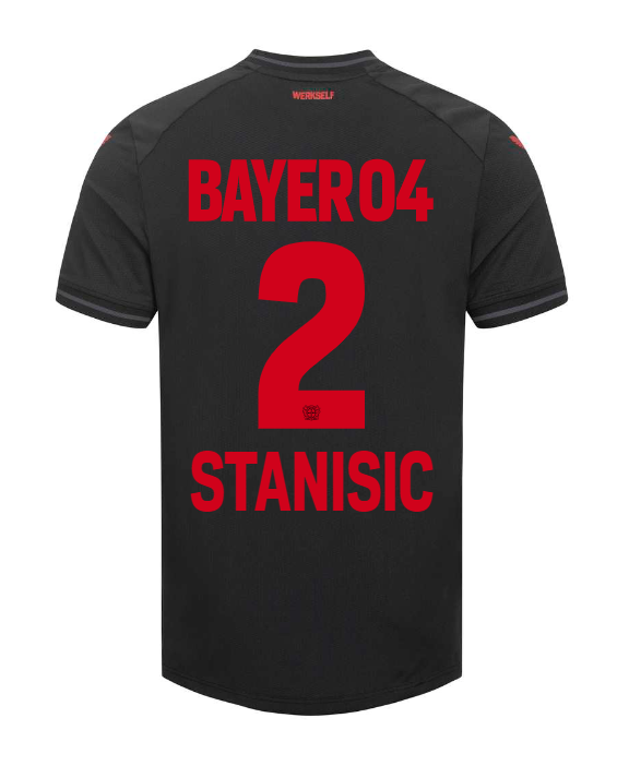 23-24 Bayer 04 Leverkusen STANISIC 2 Home Jersey