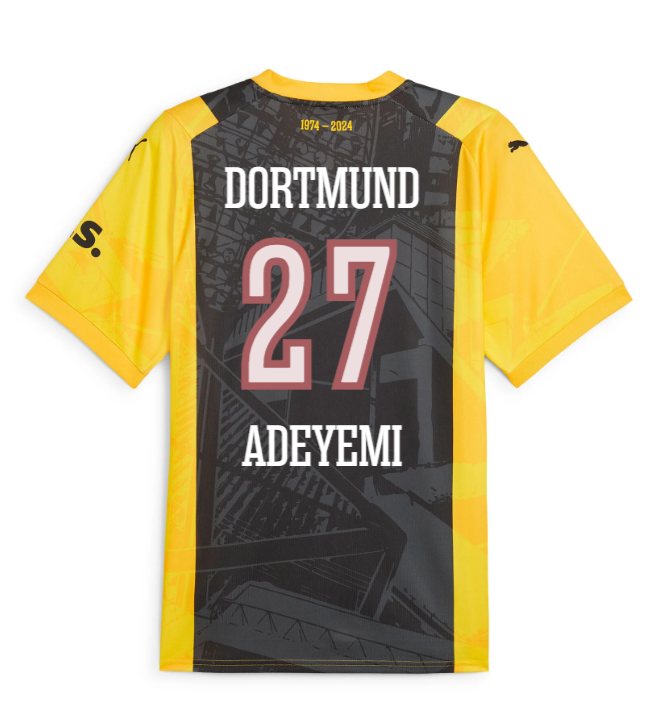 23-24 Borussia Dortmund ADEYEMI 27 50th Anniversary Special Jersey