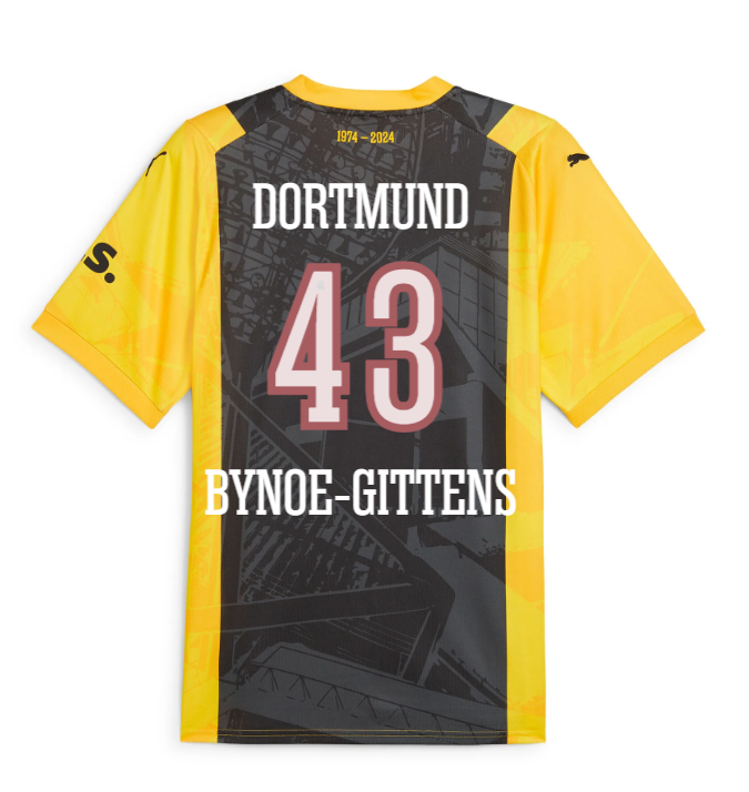 23-24 Borussia Dortmund BYNOE-GITTENS 43 50th Anniversary Special Jersey