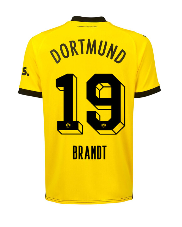 23-24 Borussia Dortmund Brandt 19 Home Jersey