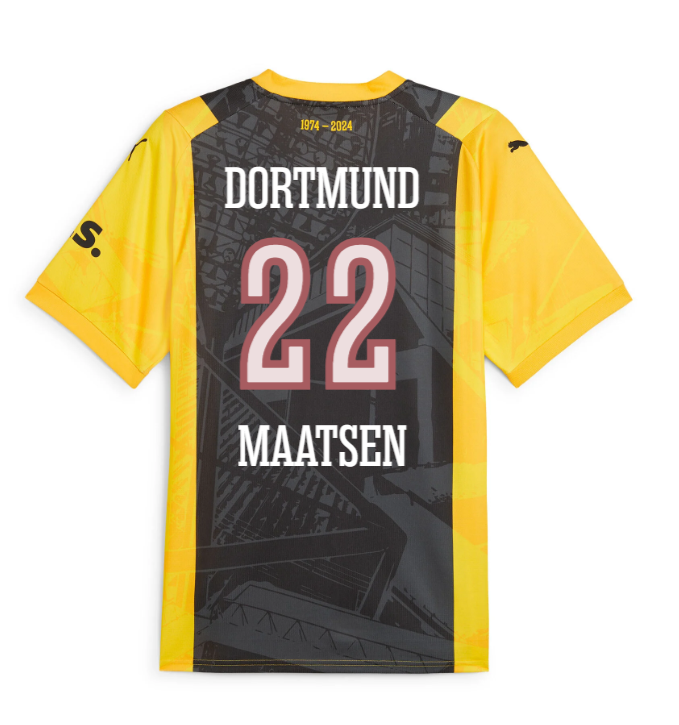 23-24 Borussia Dortmund MAATSEN 22 50th Anniversary Special Jersey