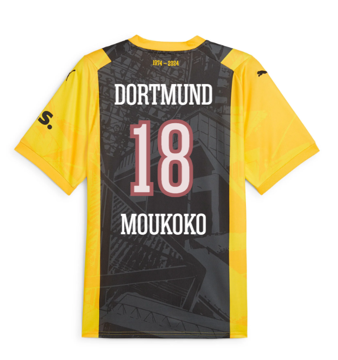 23-24 Borussia Dortmund MOUKOKO 18 50th Anniversary Special Jersey