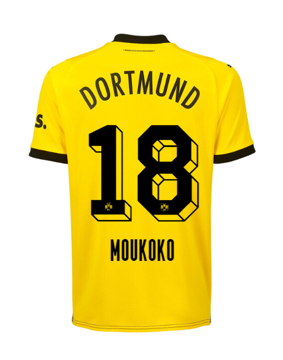 23-24 Borussia Dortmund Moukoko 18 Home Jersey