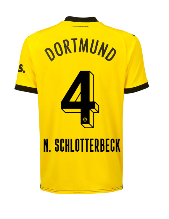 23-24 Borussia Dortmund N. Schlotterbeck 4 Home Jersey