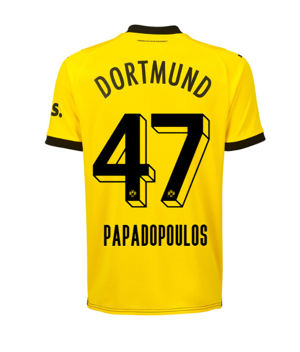 23-24 Borussia Dortmund Papadopoulos 47 Home Jersey