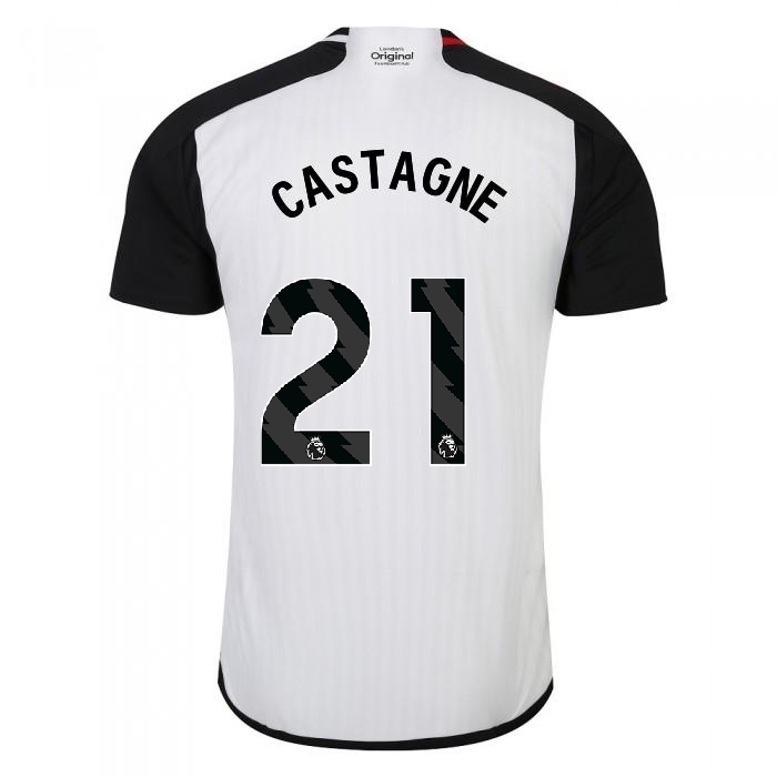 23-24 Fulham CASTAGNE 21 Home Jersey