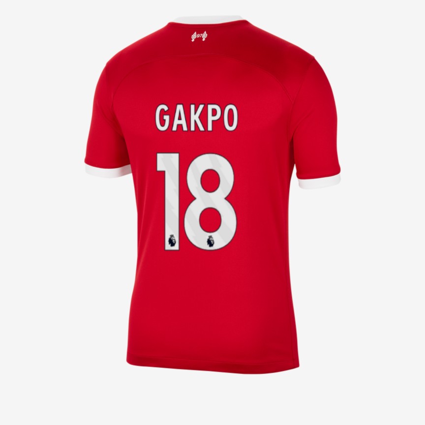 23-24 Liverpool GAKPO 18 Home Jersey