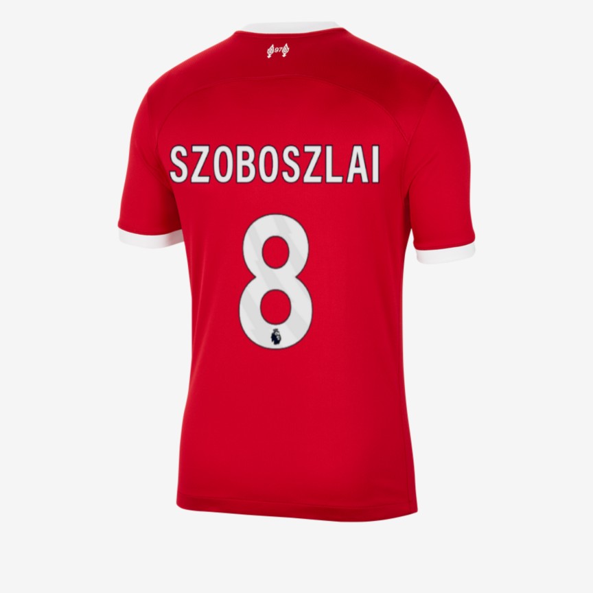 23-24 Liverpool SZOBOSZLAI 8 Home Jersey