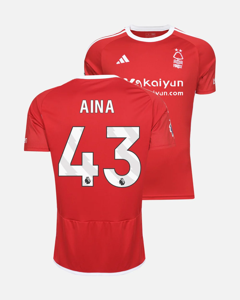 23-24 Nottingham Forest AINA 43 Home Jersey