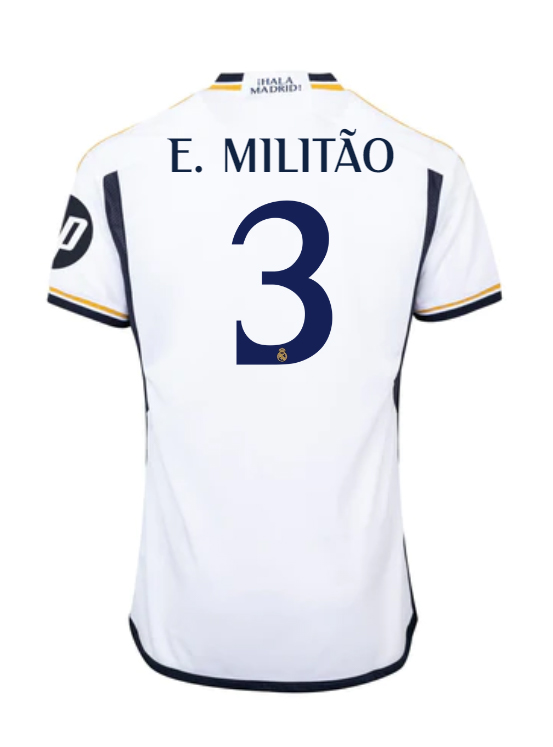 23-24 Real Madrid E. Militão 3 Home Jersey
