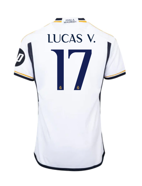 23-24 Real Madrid Lucas V. 17 Home Jersey