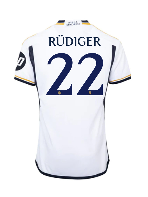 23-24 Real Madrid Rüdiger 22 Home Jersey