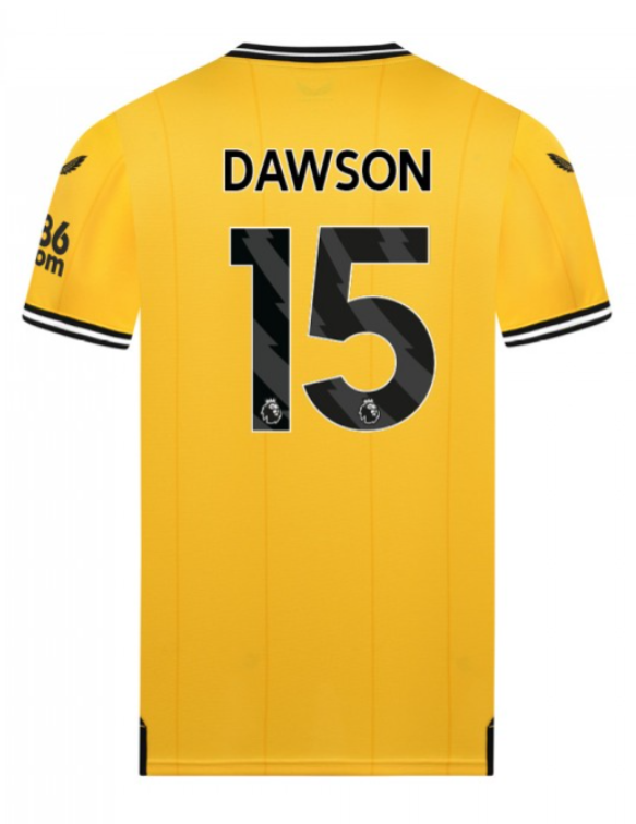 23-24 Wolverhampton Wanderers DAWSON 15 Home Jersey