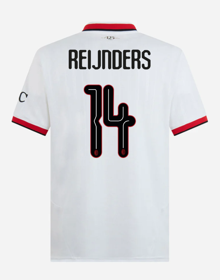 AC Milan Away Reijnders 14 Champions League Jersey 24-25