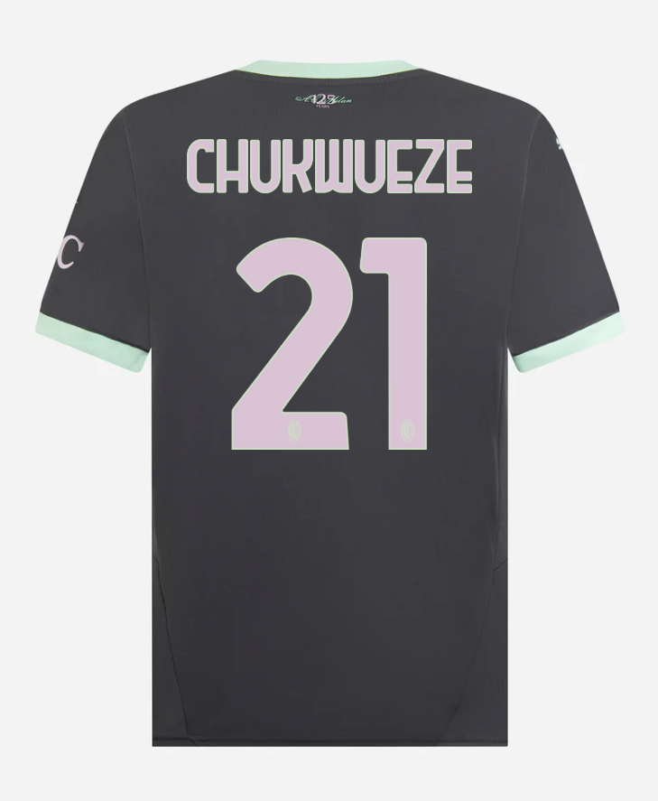AC Milan Third Chukwueze 21 Serie A Jersey 24-25