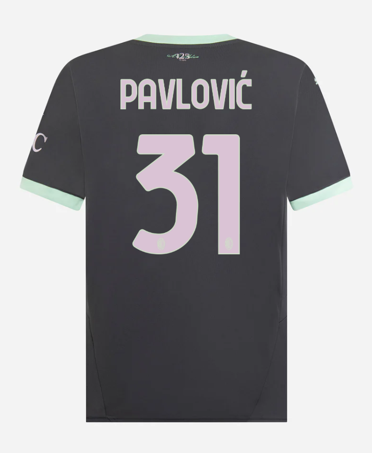 AC Milan Third Pavlović 31 Serie A Jersey 24-25