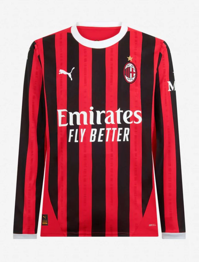 AC Milan Long Sleeve Home Jersey 24-25