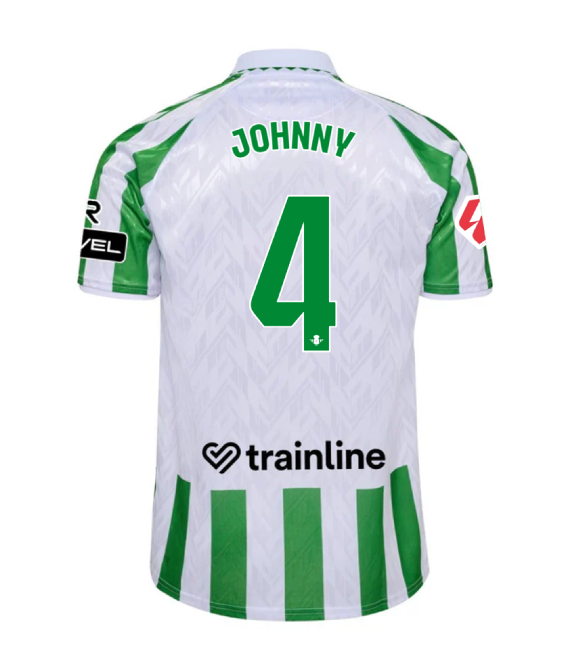 Real Betis Home JOHNNY 4 Jersey 24-25