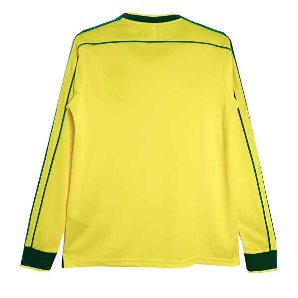 1998 Brazil Home Long Sleeve Retro Jersey