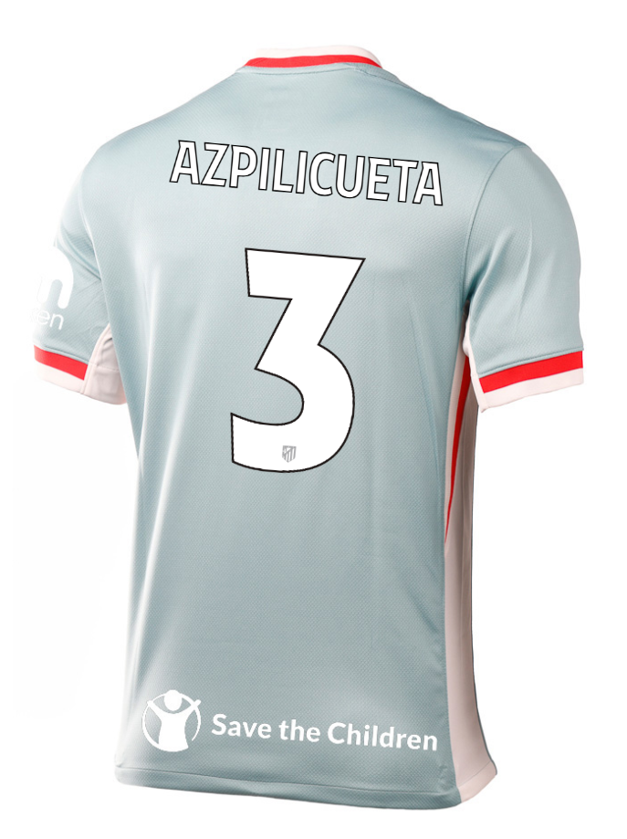 Atletico Madrid Away AZPILICUETA 3 Champions League Jersey 24-25